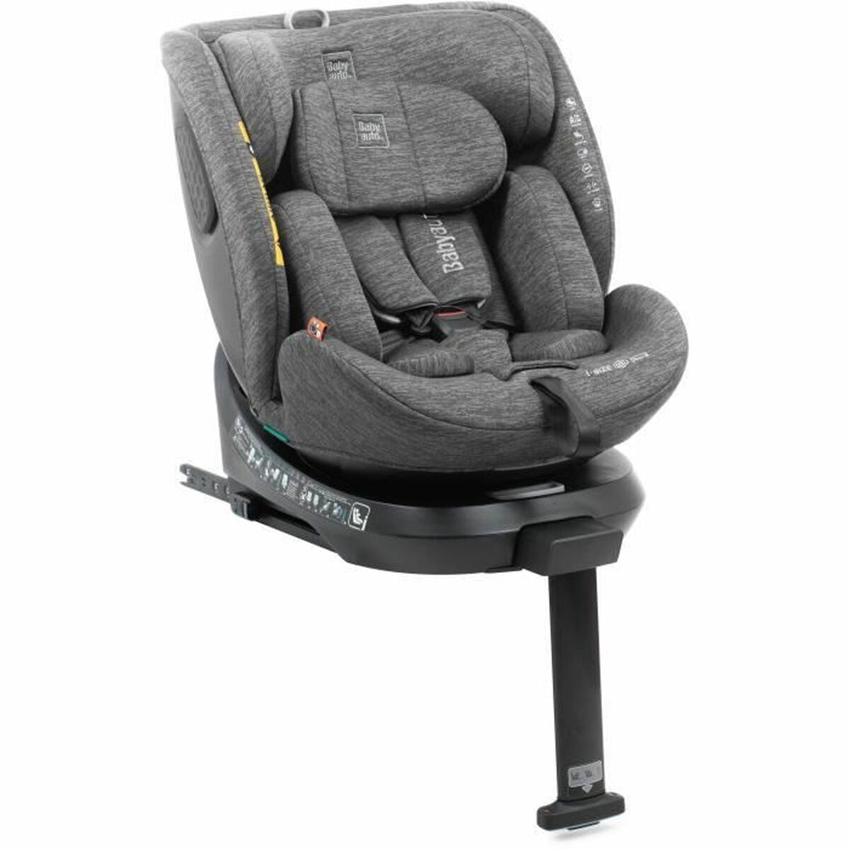 Scaun Auto Babyauto CORE Gri 0 (de 0 a 10 kilos) I (9 - 18 kg) II (15-25 kg) III (22 - 36 kg) Infantil ECE R129/04 - Bebelus, Scaune auto și accesorii