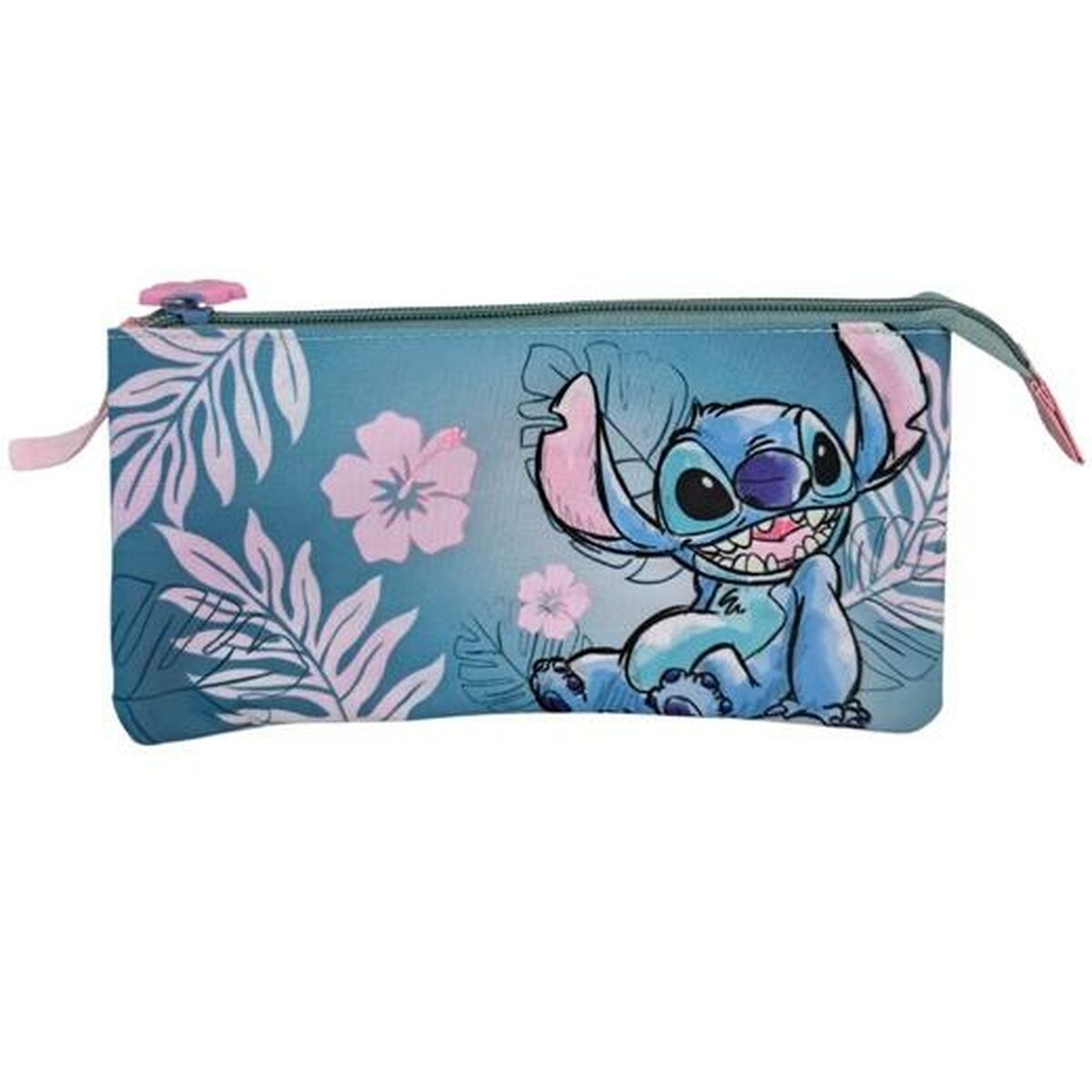 Penar triplu Stitch Multicolor 8 x 22 x 8 cm - Birou și papetărie, Material școlar și educațional