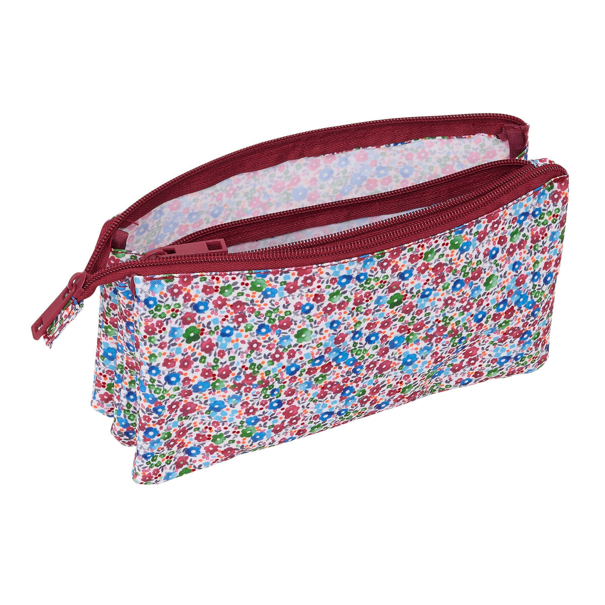 Geantă Universală Nait Nait Flores coimbra burdeos Bordo 22 x 12 x 3 cm - Birou și papetărie, Material școlar și educațional