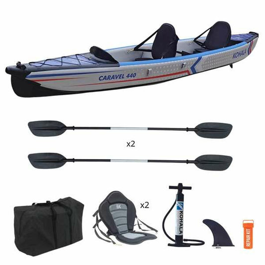 Kayak Kohala Caravel 440 cm - Sport și în aer liber, Sporturi acvatice