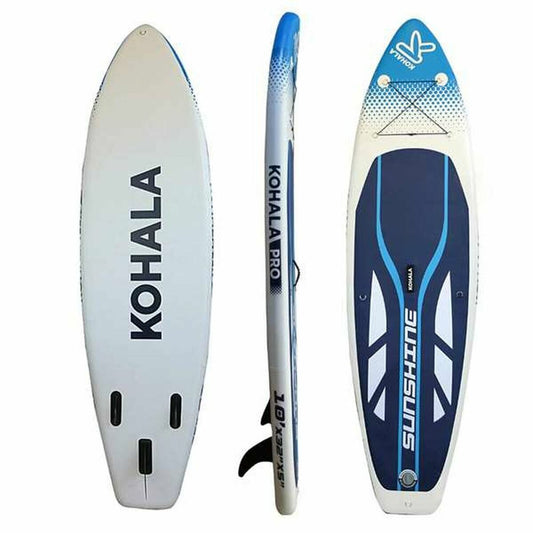 Placă gonflabilă de paddle surf cu accesorii Kohala Sunshine Alb (305 x 81 x 12 cm) - Sport și în aer liber, Sporturi acvatice