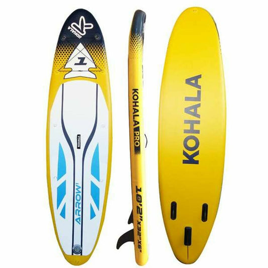 Placă gonflabilă de paddle surf cu accesorii Kohala Arrow 1 Galben (310 x 81 x 15 cm) - Sport și în aer liber, Sporturi acvatice