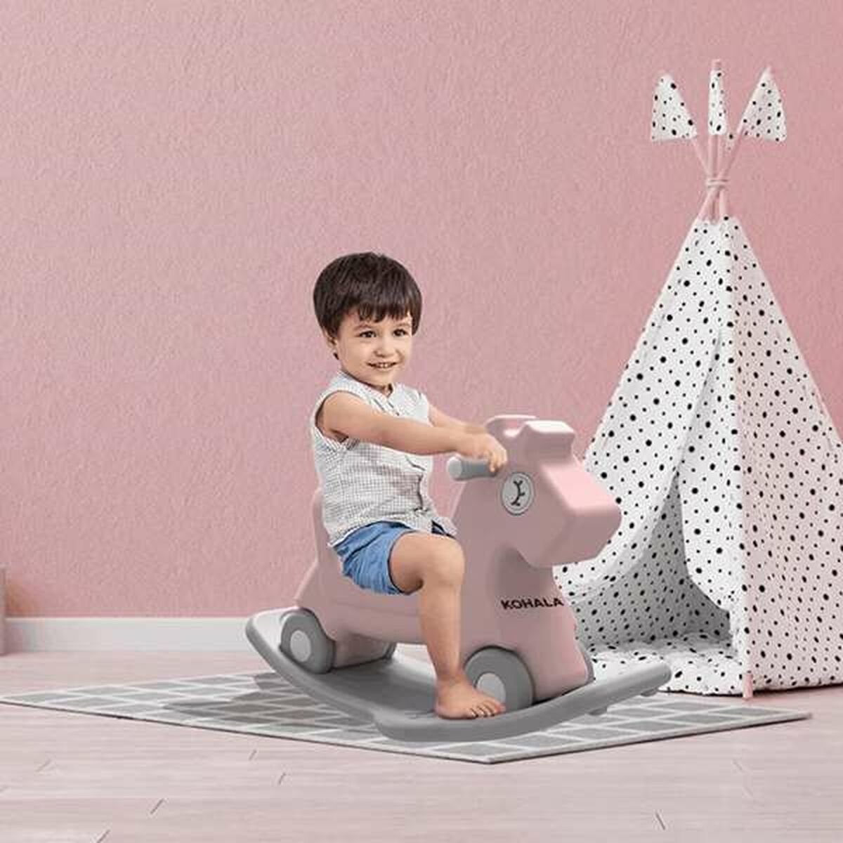 Cal Balansoar Kohala Baby 80 x 36 x 50 cm - Jucarii si jocuri, În aer liber și sport