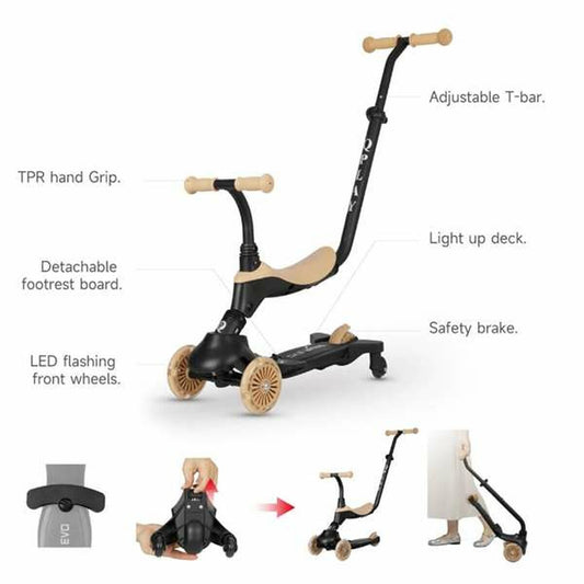 Trotinetă Ociotrends Bej (Bej) - Sport și în aer liber, Mobilitate urbană