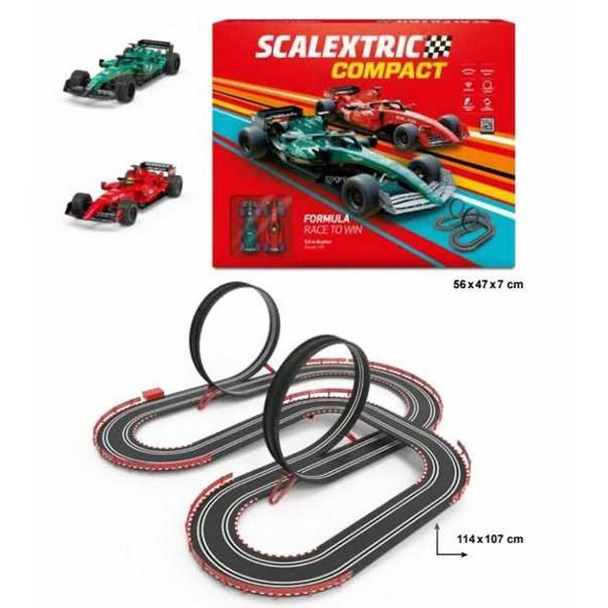 Pistă de Curse Scalextric 114 x 107 cm - Jucarii si jocuri, Vehicule