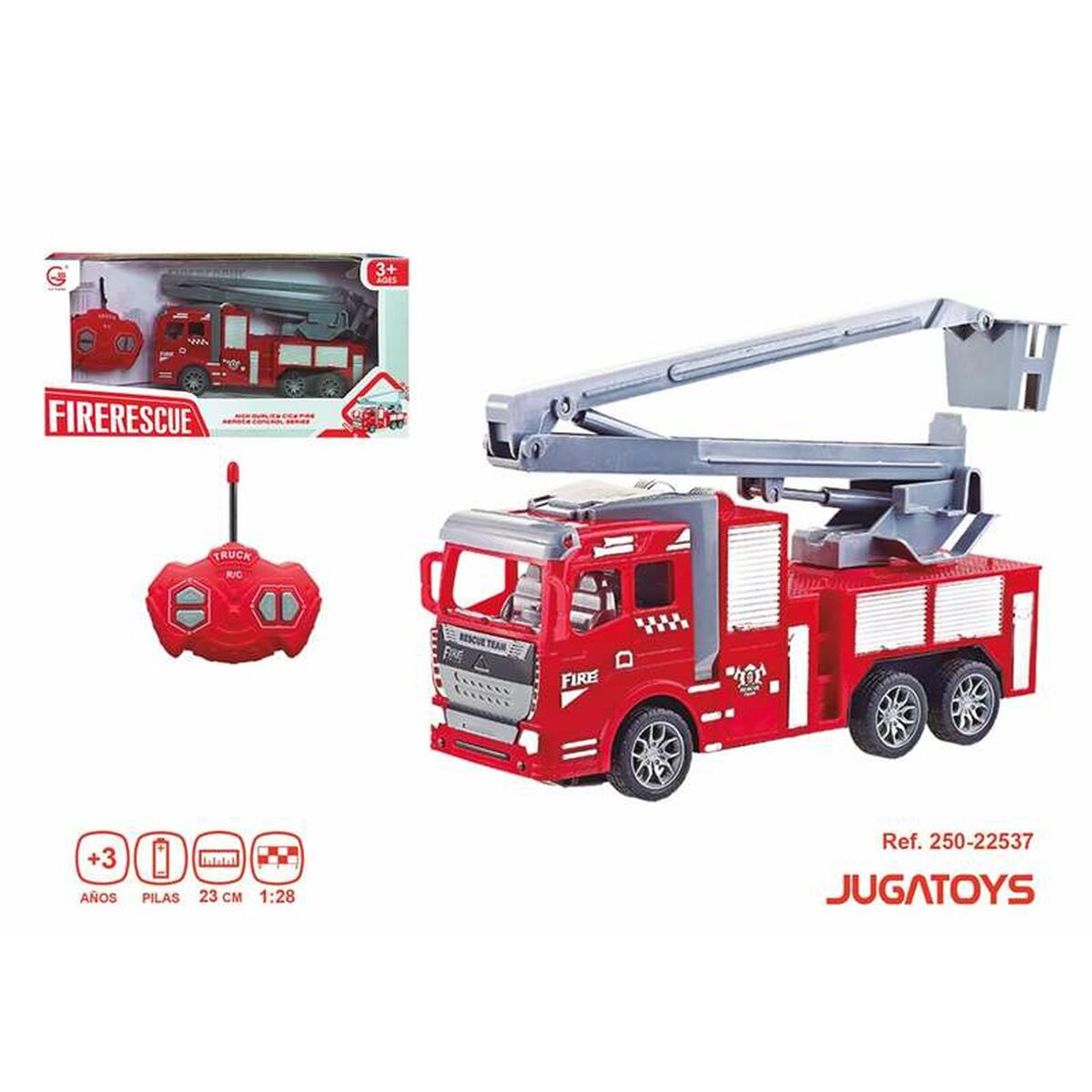 Camion de Pompieri Control radio 1:28 23 cm - Jucarii si jocuri, Vehicule