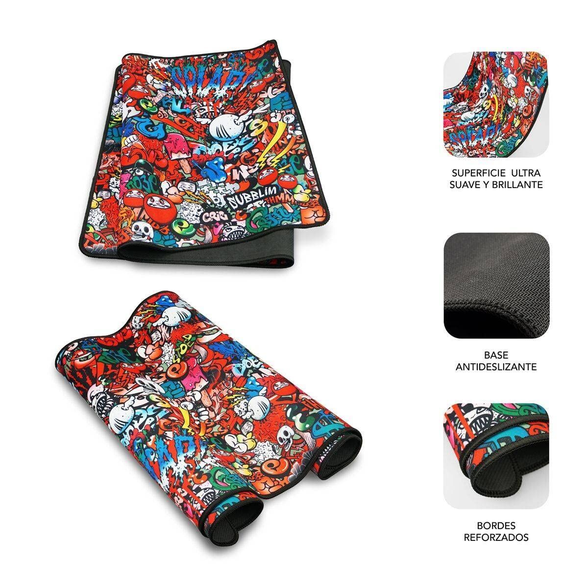 Covoraș de șoarece Subblim SUB-MP-01PUW02 Negru Multicolor XL - Tehnică de calcul, Accesorii