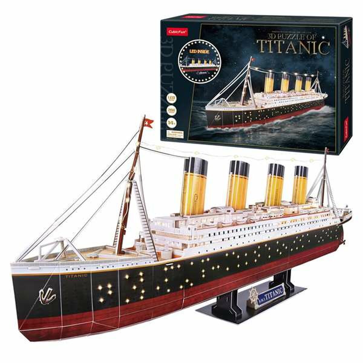 Puzzle pentru Copii din Lemn CubicFun Titanic 3D 266 Piese - Jucarii si jocuri, Puzzle-uri și puzzle-uri