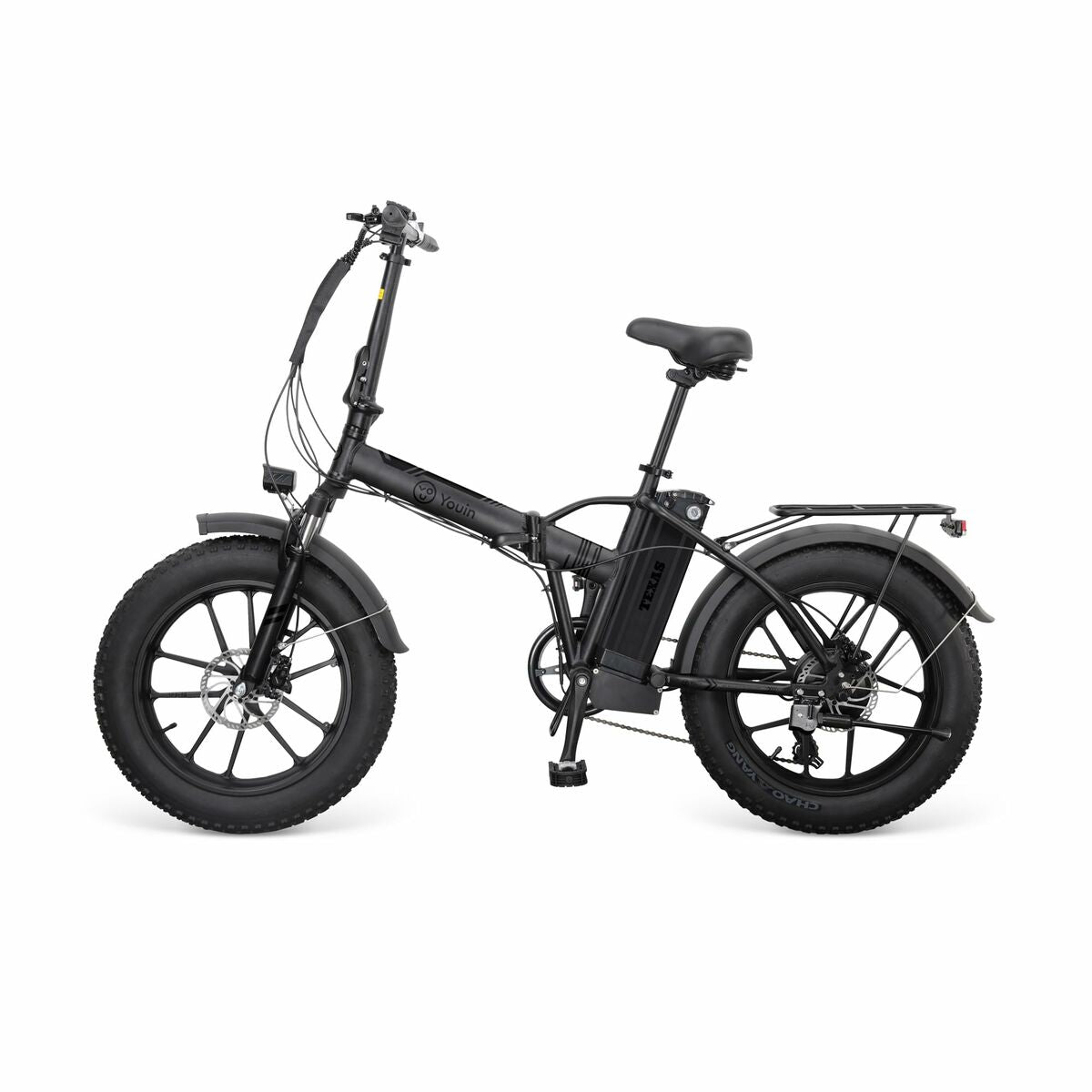 Bicicletă Electrică Youin Texas II Black V3 Negru 250 W 20" 36 V - Sport și în aer liber, Ciclism