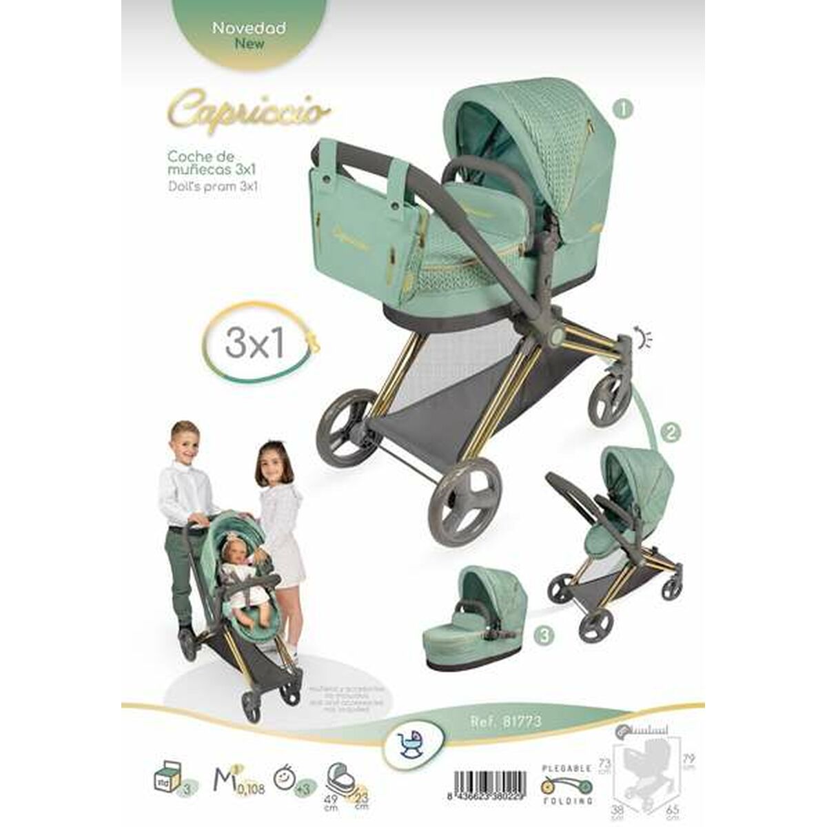 Păpușă bebeluș Decuevas 50 cm - Jucarii si jocuri, Păpuși și accesorii