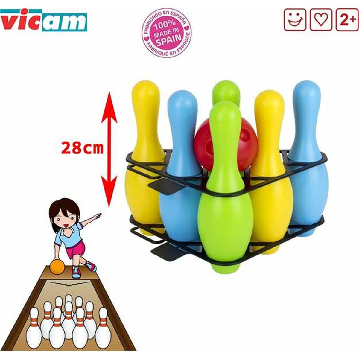 Joc de Popice 28 cm - Jucarii si jocuri, În aer liber și sport
