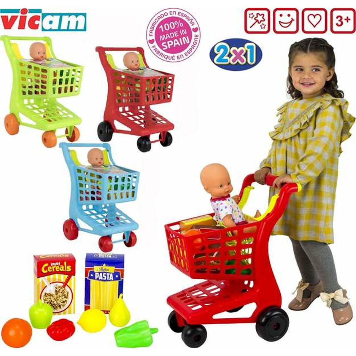 Cărucior de cumpărături Accesorii Figurină Jucărie - Jucarii si jocuri, Imitații de jocuri