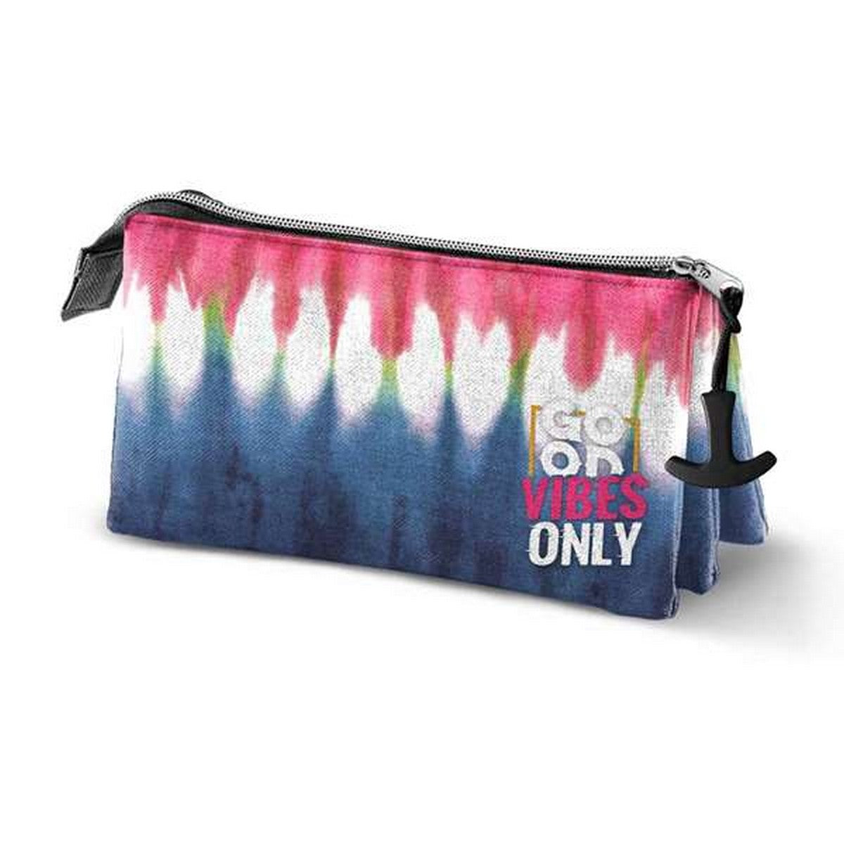 Penar triplu Karactermania Eco Omp! Good Vibes Only Tie Dye Denim (23 x 11 x 10 cm) - Birou și papetărie, Material școlar și educațional