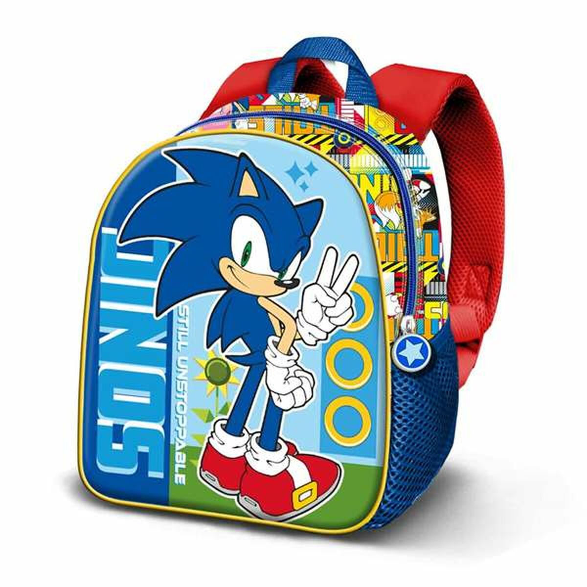 Rucsac pentru Copii Sonic Albastru 26 x 11 x 31 cm - Birou și papetărie, Material școlar și educațional