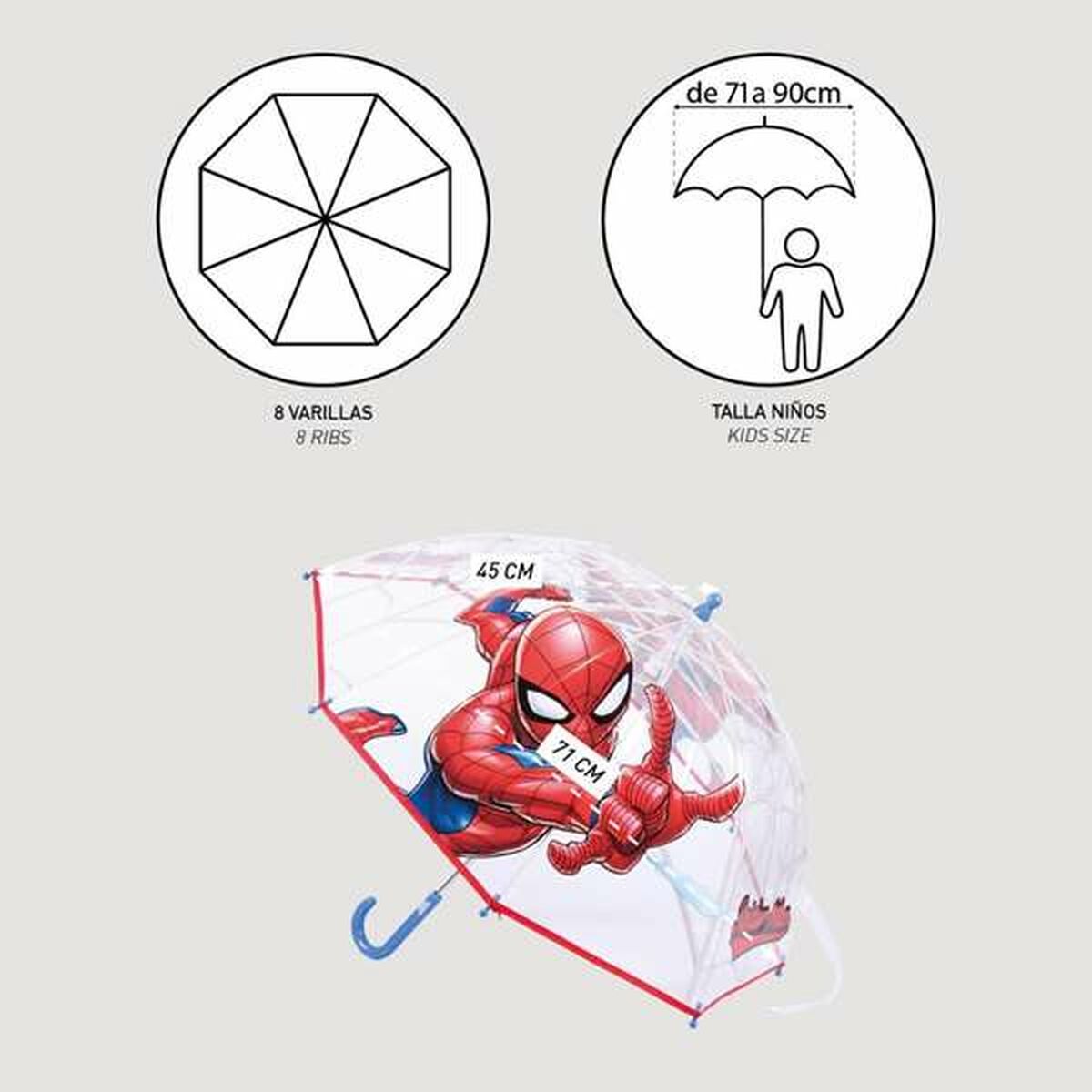 Umbrelă Spider-Man Roșu 45 cm - Bagaje, Umbrelă