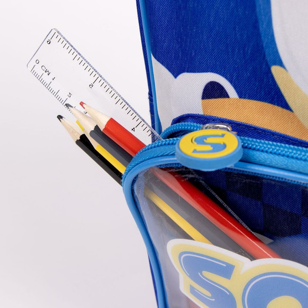 Ghiozdan Sonic Albastru 25 x 3 x 12 cm - Birou și papetărie, Material școlar și educațional