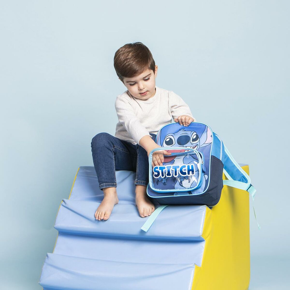 Ghiozdan Stitch Albastru 25 x 3 x 12 cm - Birou și papetărie, Material școlar și educațional