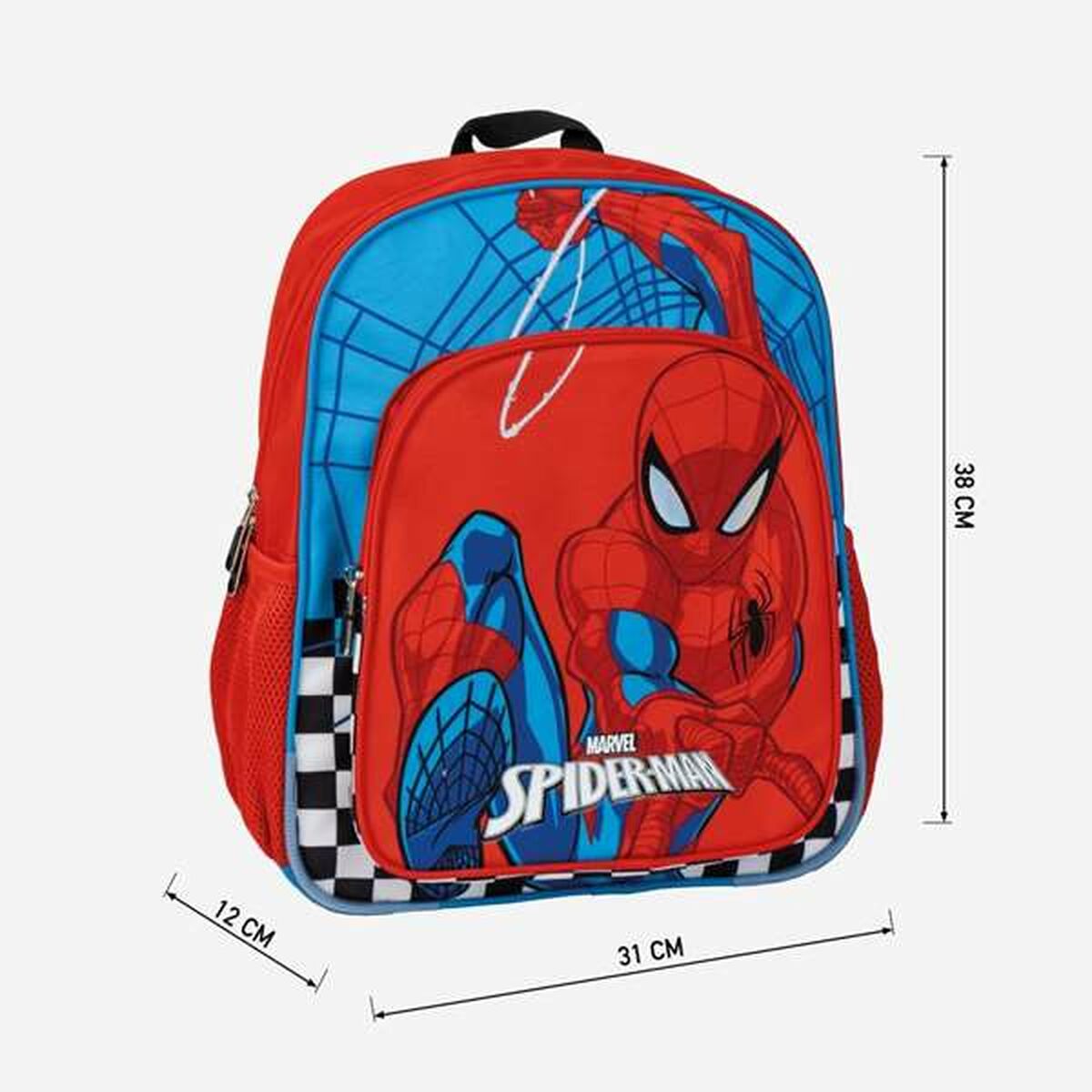 Ghiozdan Spider-Man Roșu 31 x 12 x 38 cm - Birou și papetărie, Material școlar și educațional