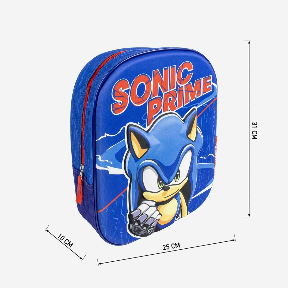 Ghiozdan Sonic Albastru 25 x 10 x 31 cm - Birou și papetărie, Material școlar și educațional