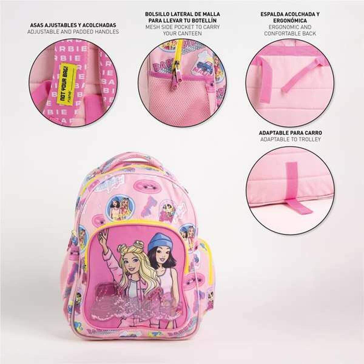 Ghiozdan Barbie Fucsia - Birou și papetărie, Material școlar și educațional
