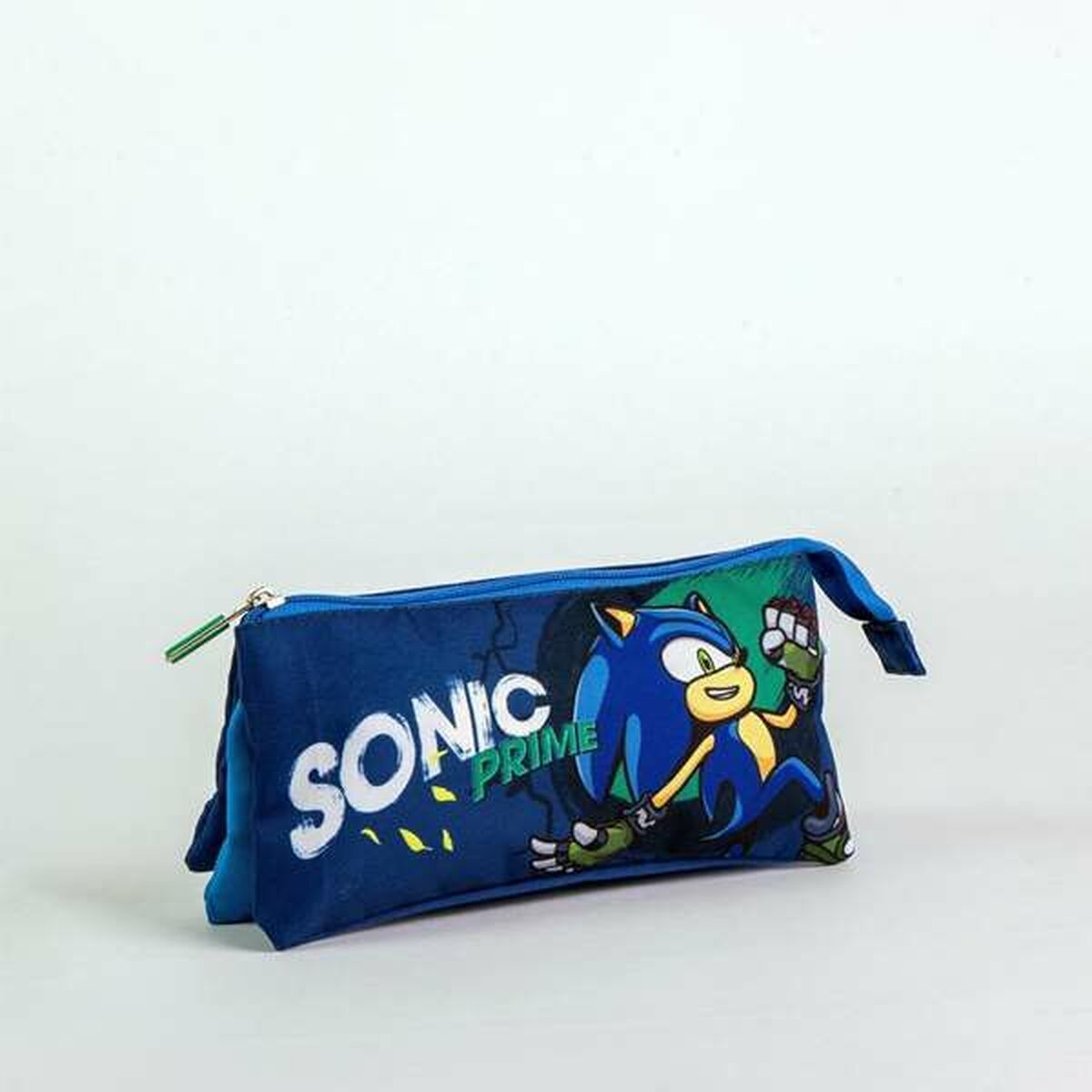 Penar triplu Sonic Prime Albastru deschis Light Blue 2,2 x 1,1 x 22,5 cm - Birou și papetărie, Material școlar și educațional