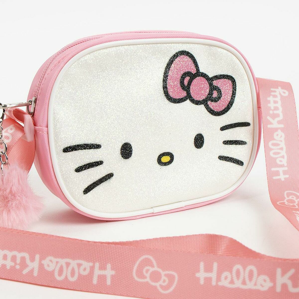 Geantă Bandulieră Hello Kitty Roz 14,5 x 10,5 x 4,0 cm - Bagaje, Genți de mână