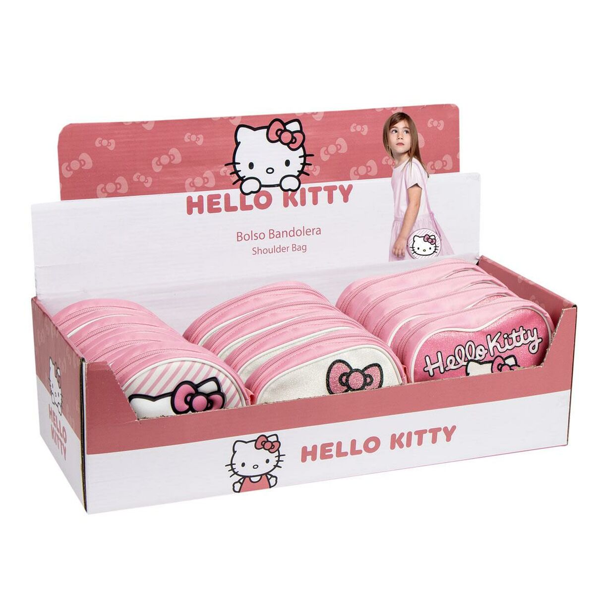 Geantă Bandulieră Hello Kitty Multicolor 50,0 x 15,0 x 20,0 cm - Bagaje, Genți de mână