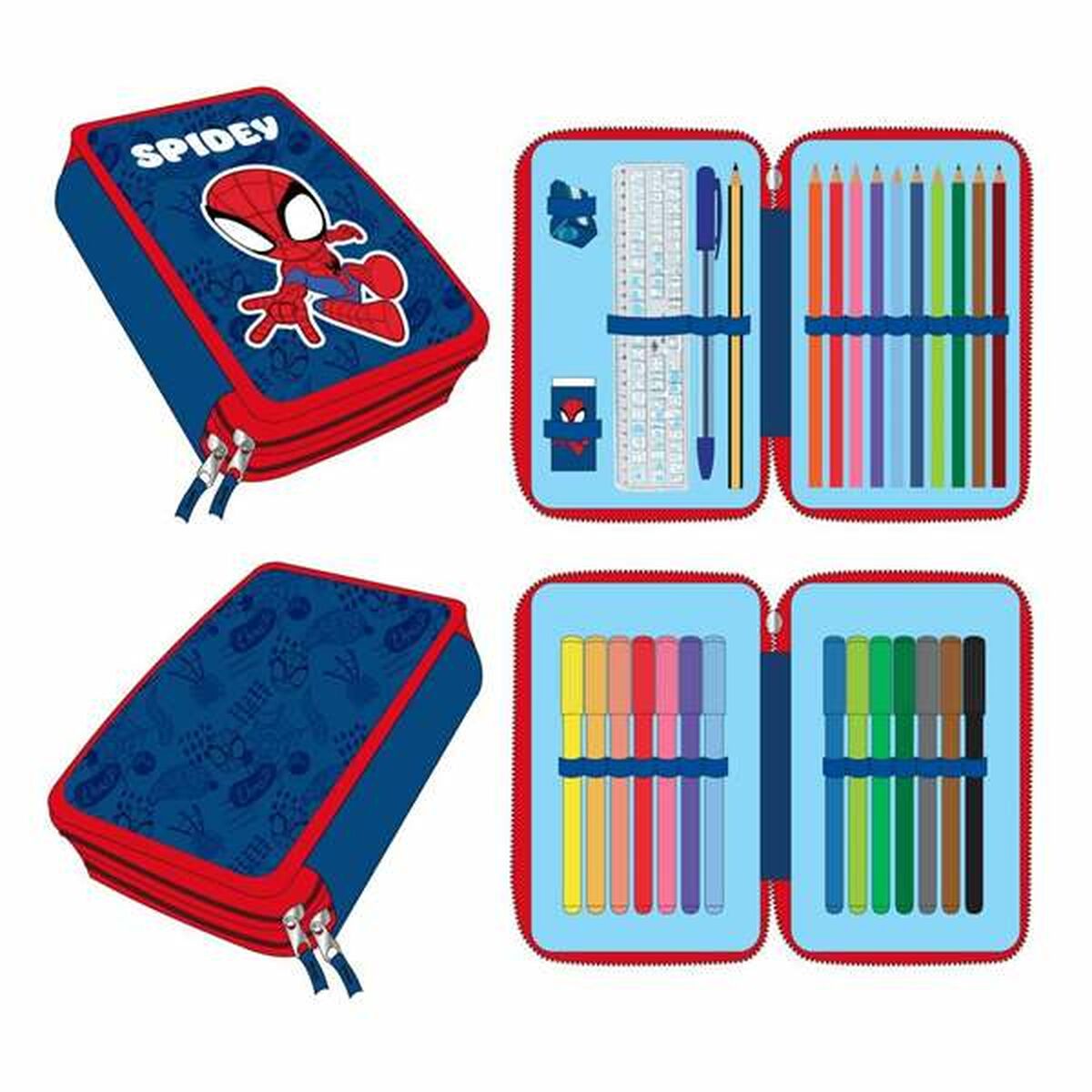 Penar Spidey Albastru închis 12,5 x 19,5 x 4,5 cm - Birou și papetărie, Material școlar și educațional