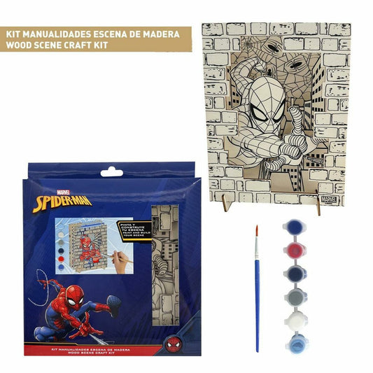 Set pentru Lucru Manual Spider-Man Lemn - Jucarii si jocuri, Activități creative