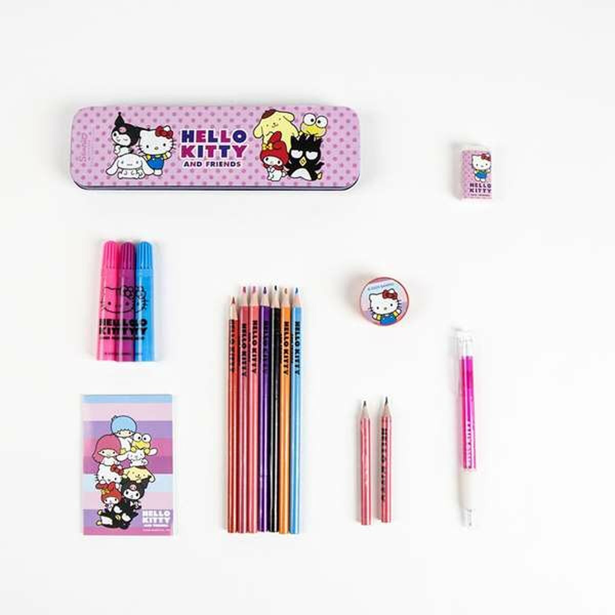 Set pentru desen Hello Kitty Alb - Jucarii si jocuri, Activități creative