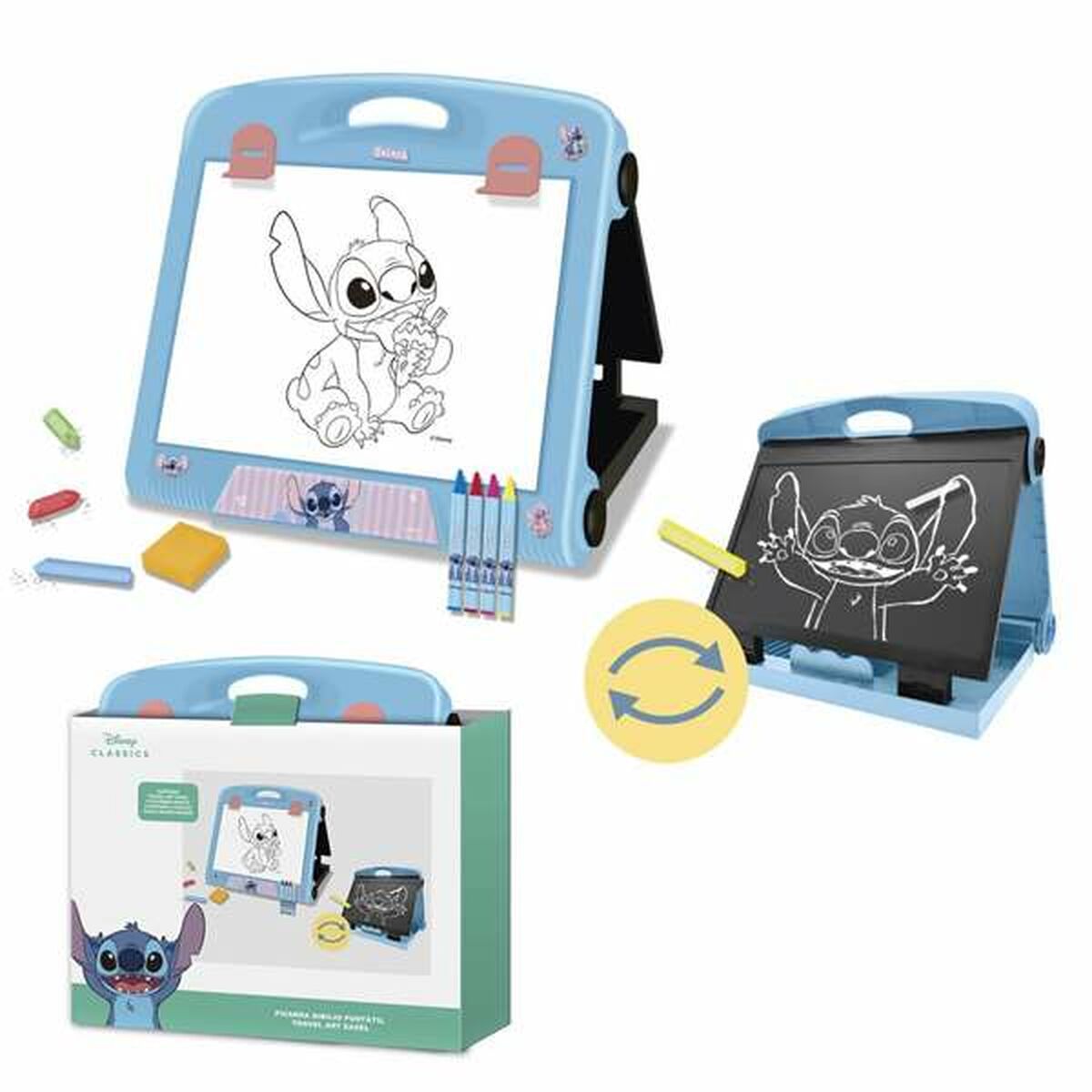 Set pentru desen Stitch Albastru - Jucarii si jocuri, Activități creative