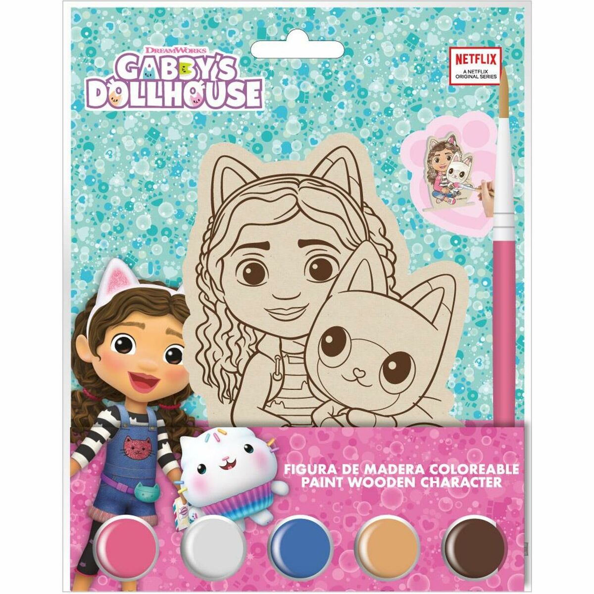 Set pentru Lucru Manual Gabby's Dollhouse Lemn 14 x 18 x 5 cm - Jucarii si jocuri, Activități creative
