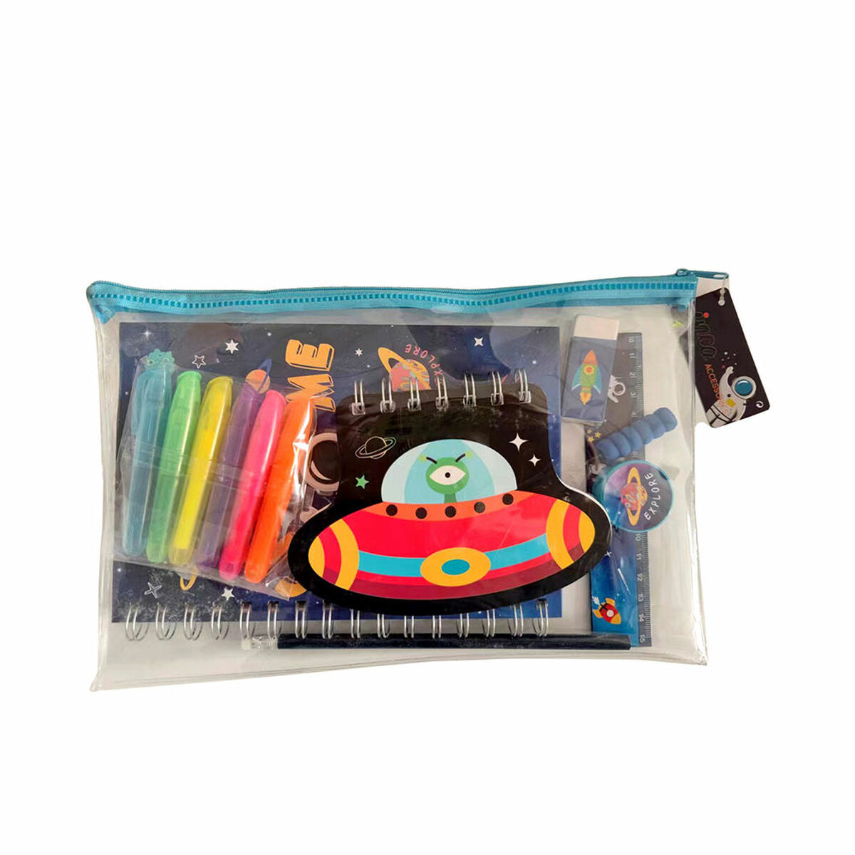 Penar cu Accesorii Inca Navă spațială (13 Piese) - Birou și papetărie, Material școlar și educațional