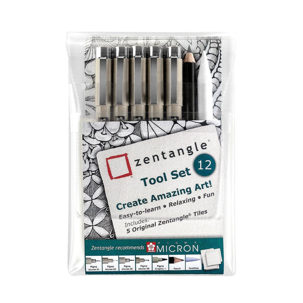 Set pentru desen Talens Sakura Zentangle (12 Piese) - Birou și papetărie, Arte și Meserii