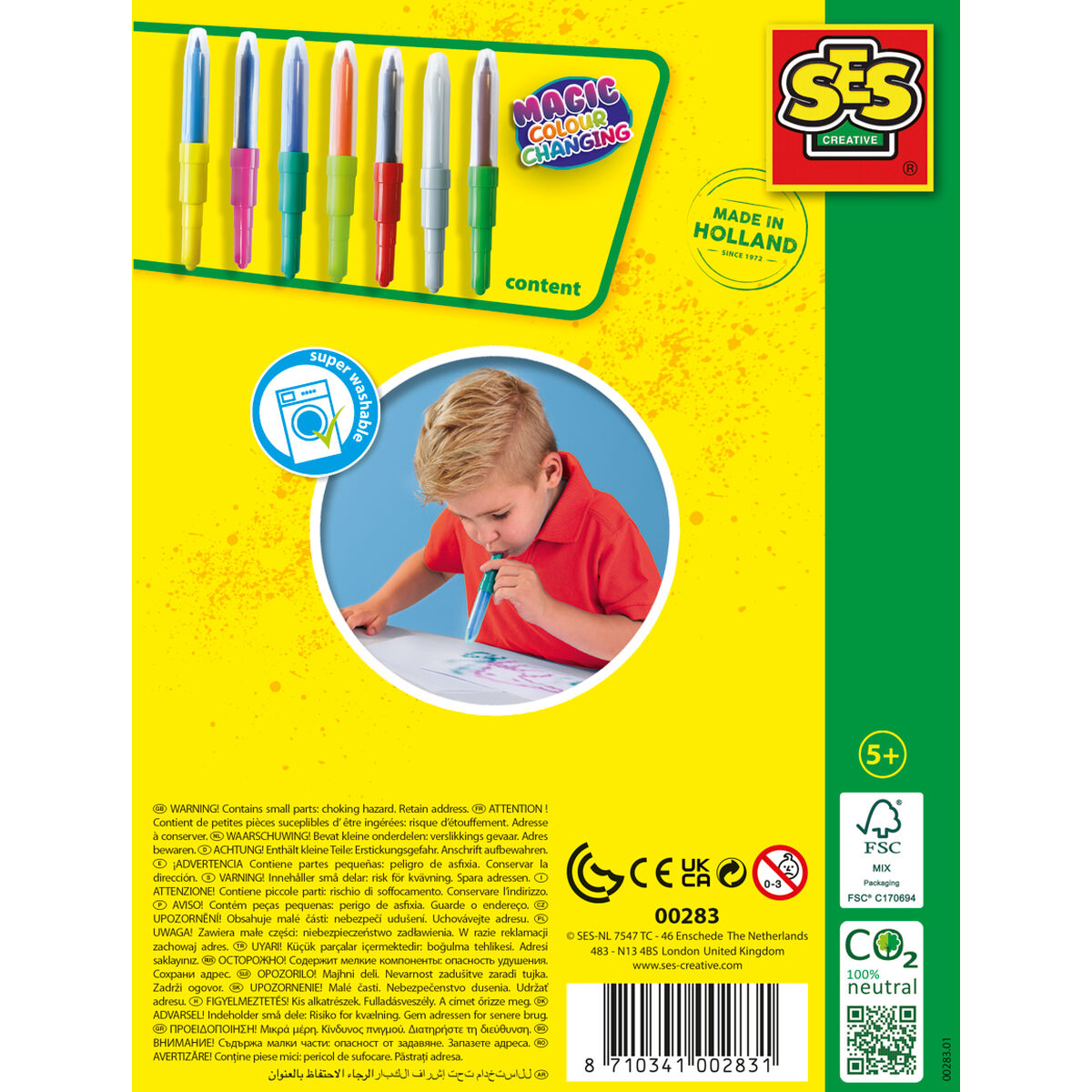 Set de Carioci SES Creative Blow Airbrush Pens - Jucarii si jocuri, Activități creative