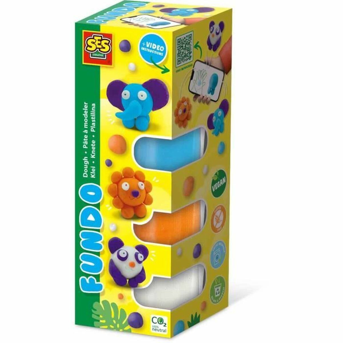 Joc de Plastilină SES Creative (6 Piese) (4 Piese) - Jucarii si jocuri, Activități creative