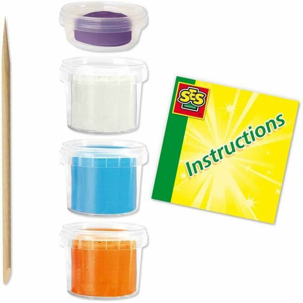 Joc de Plastilină SES Creative (6 Piese) (4 Piese) - Jucarii si jocuri, Activități creative