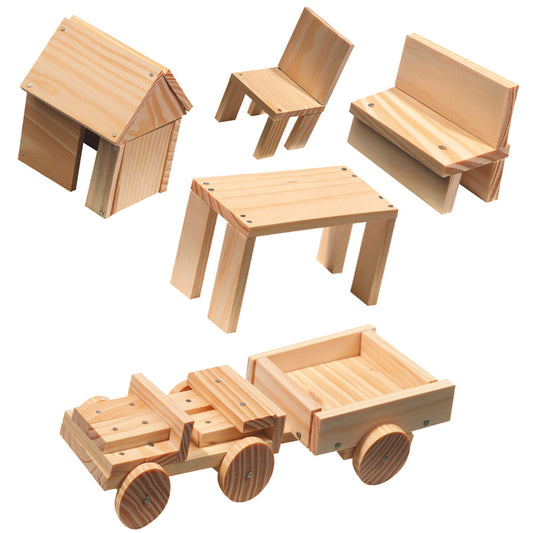 Playset SES Creative Joinery Workshop 57 Piese - Jucarii si jocuri, Păpuși și figurine