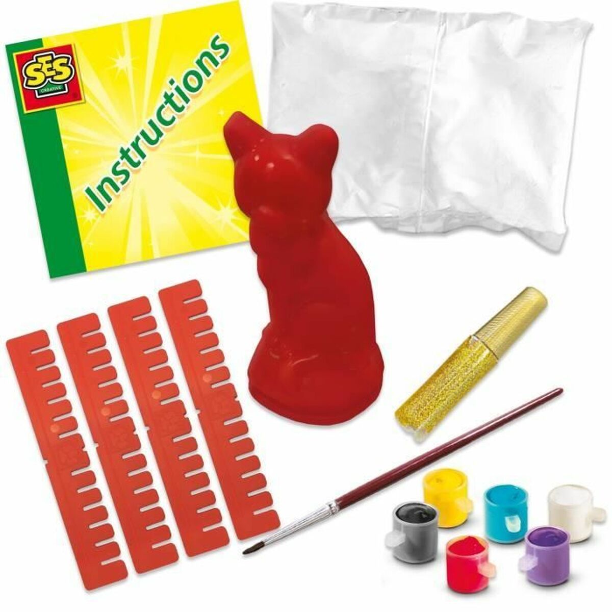 Set pentru desen SES Creative Cat - Birou și papetărie, Arte și Meserii