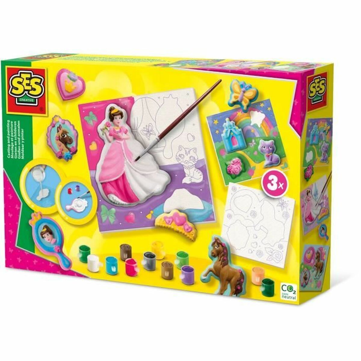 Set pentru desen SES Creative Casting and painting - Birou și papetărie, Arte și Meserii