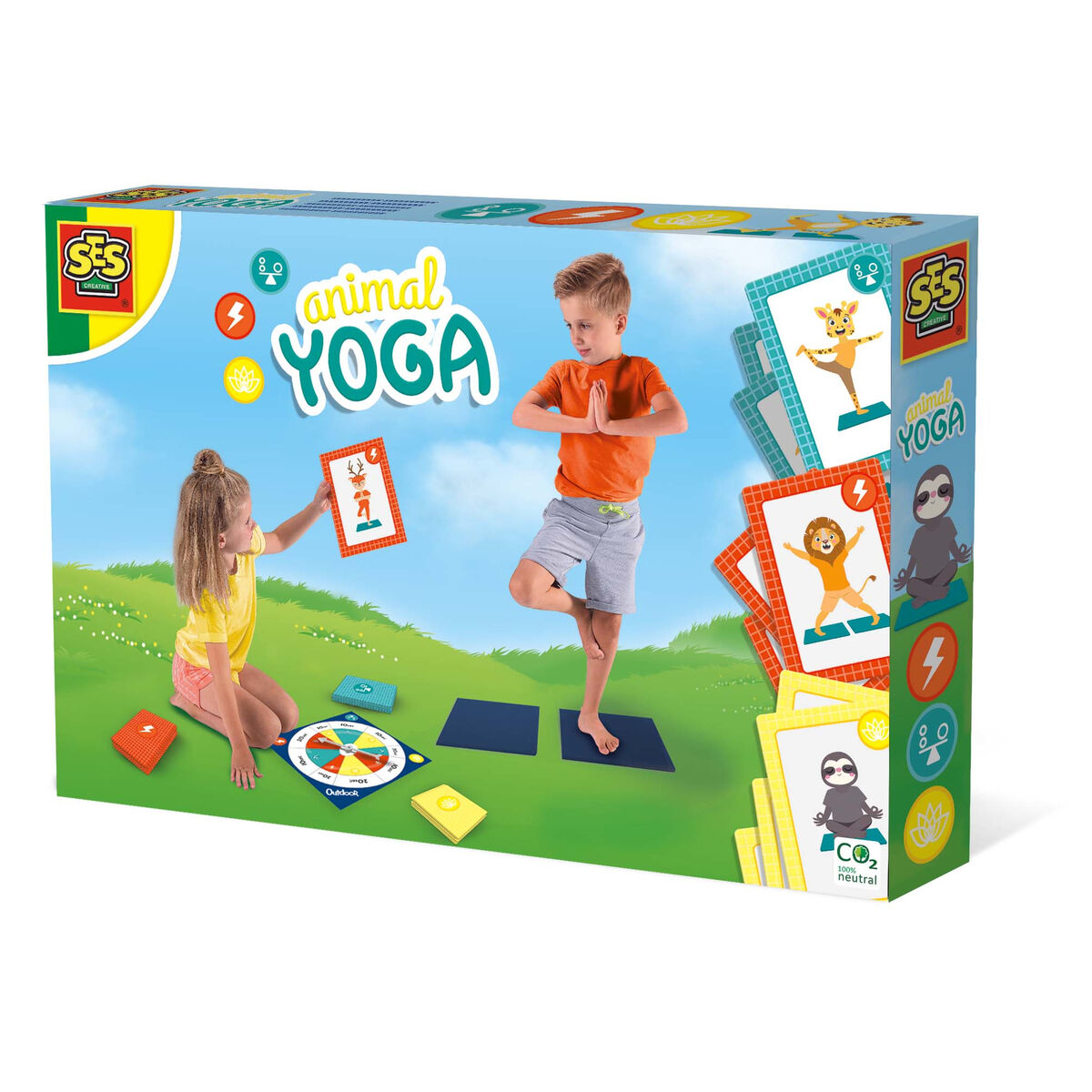 Joc de Îndemânare SES Creative Animal Yoga - Jucarii si jocuri, În aer liber și sport