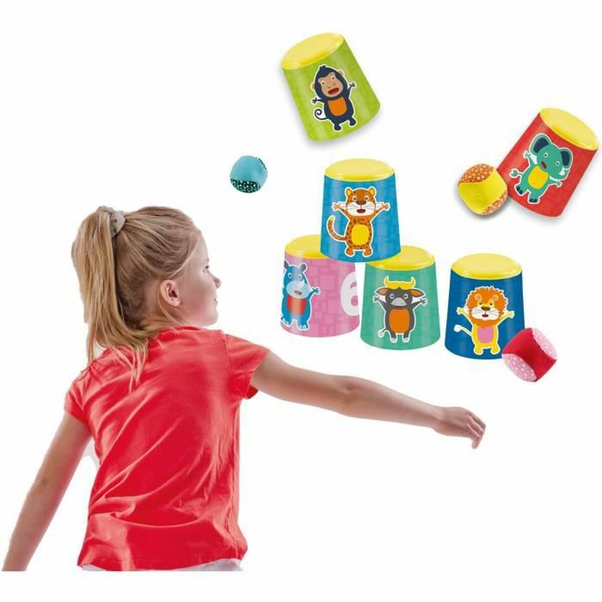 Joc de Îndemânare SES Creative Chamboule-tout and soft petanque balls - Jucarii si jocuri, În aer liber și sport