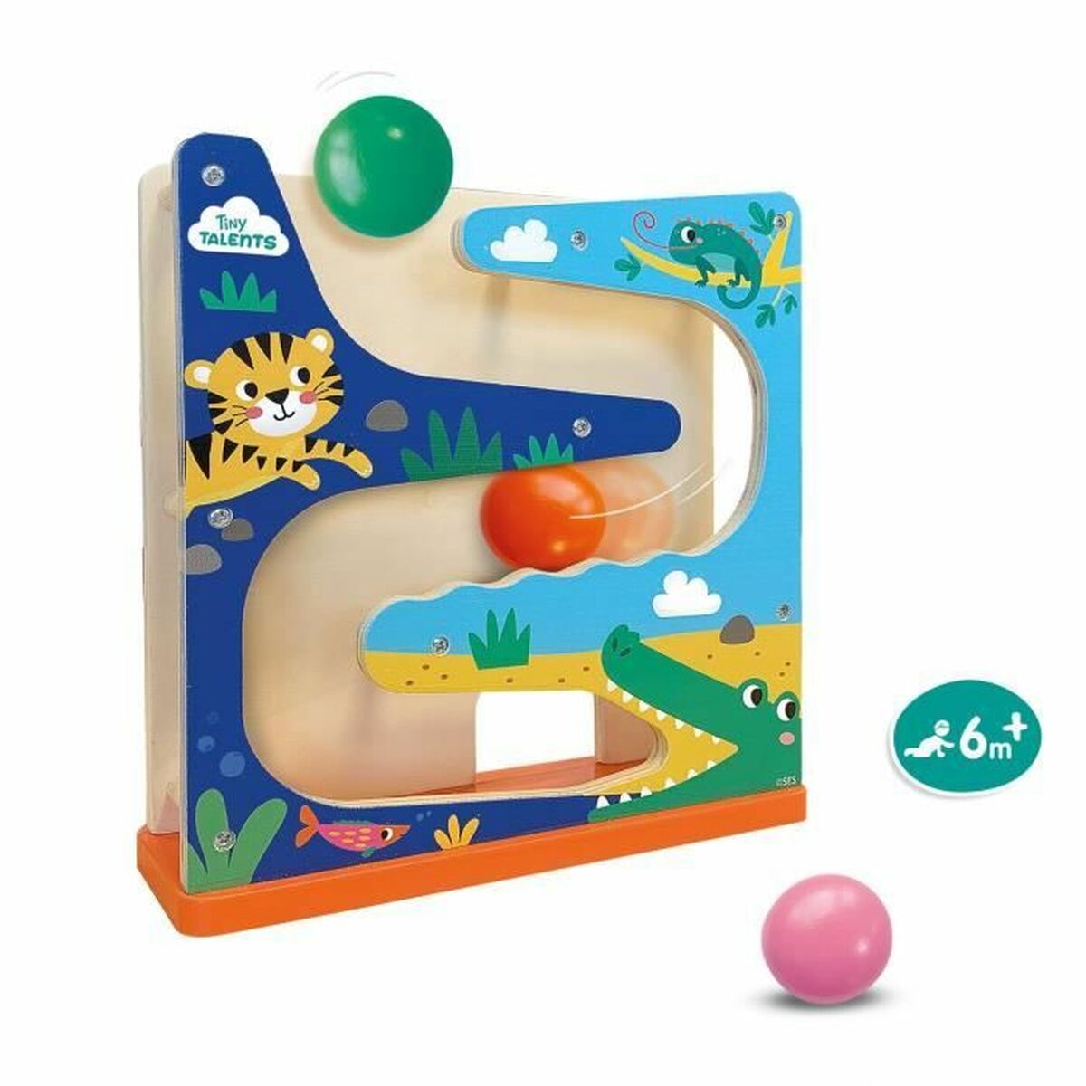 Joc Educativ SES Creative Wooden ball circuit - Jucarii si jocuri, Jocuri și accesorii