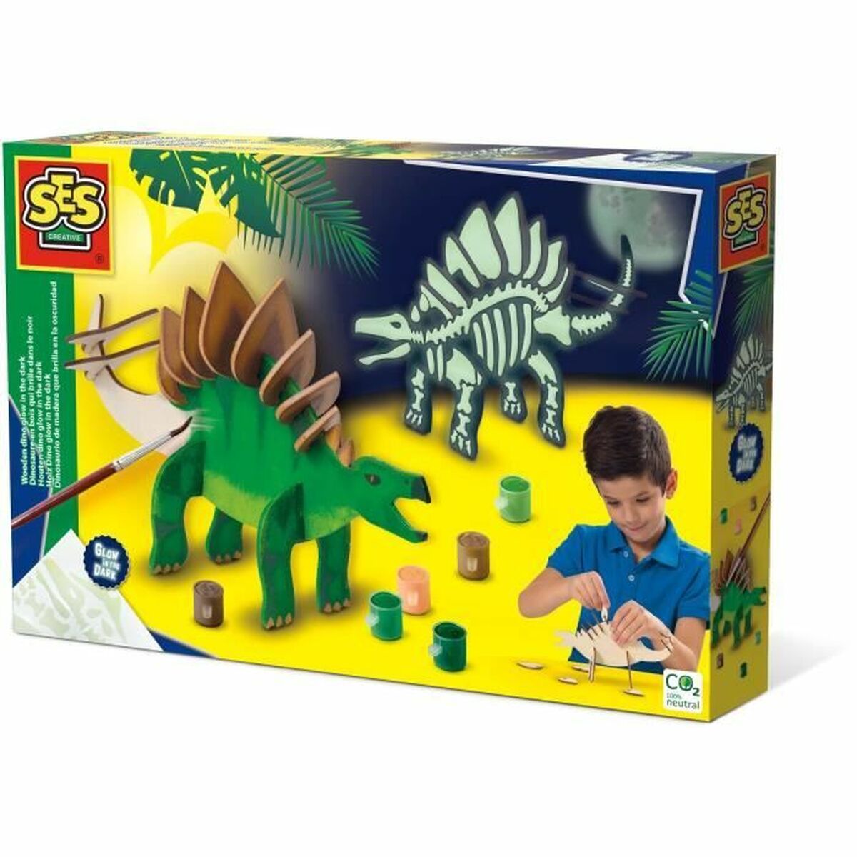 Set pentru desen SES Creative Glow in the Dark - Birou și papetărie, Arte și Meserii