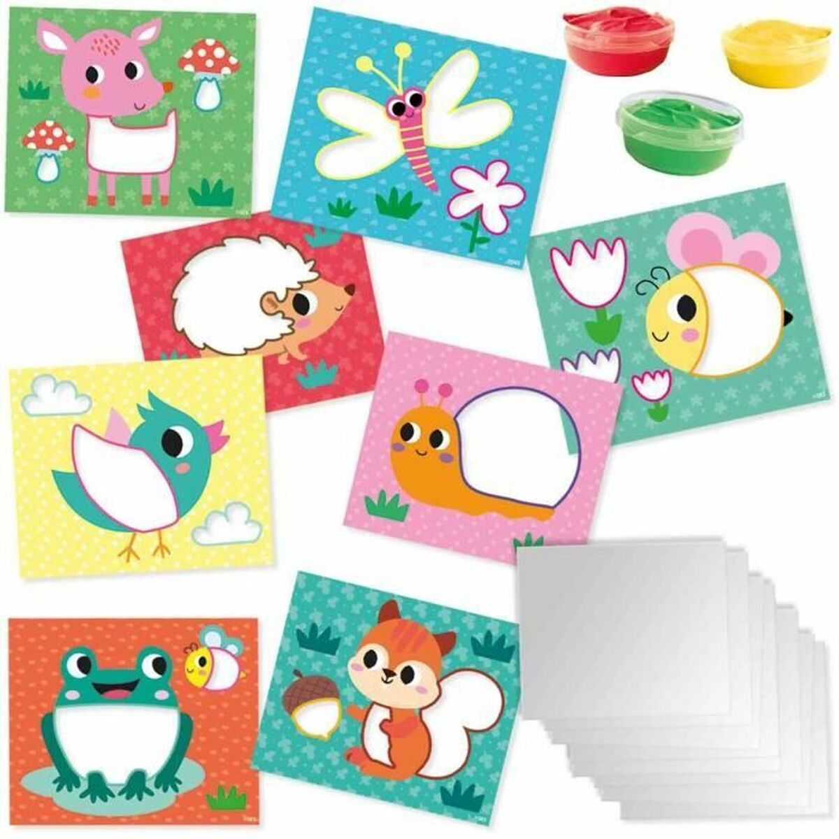 Set pentru desen SES Creative Eco Finger Paint Cards - Birou și papetărie, Arte și Meserii