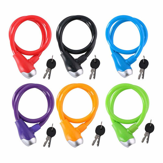 Cablu cu lacăt Dunlop Ø 12 mm 65 cm - Sport și în aer liber, Ciclism