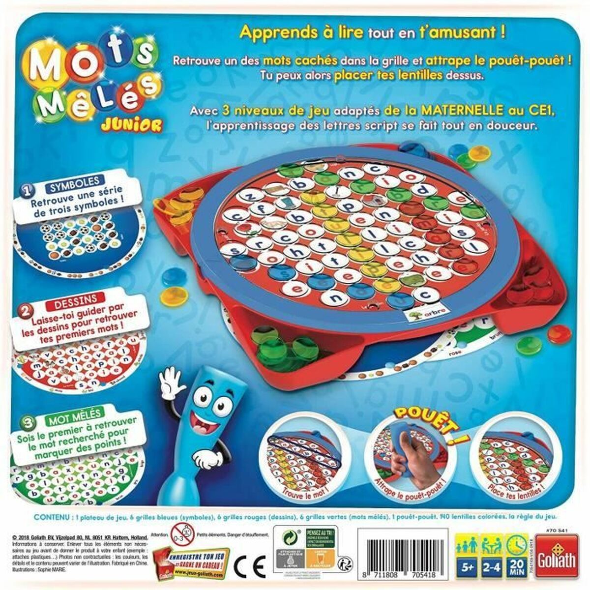Joc de Masă Goliath Mots Mêlés Junior (FR) Roșu (Franceză) (1 Piese) - Jucarii si jocuri, Jocuri și accesorii