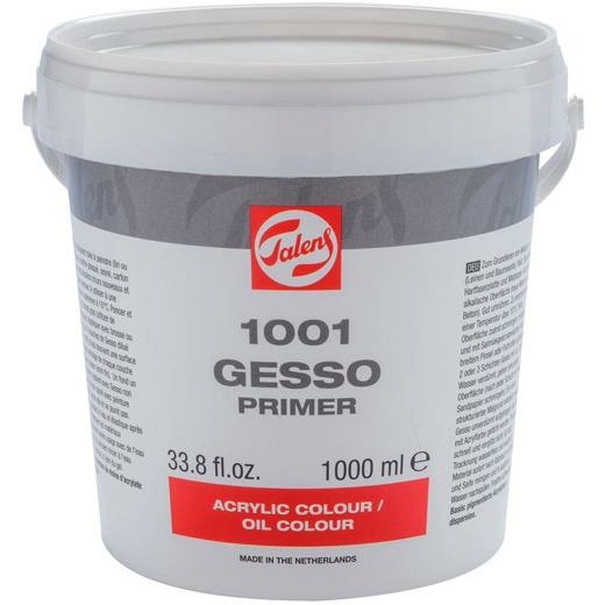Vopsea acrilică Talens 1001 Gesso Primer 1 L - Birou și papetărie, Arte și Meserii