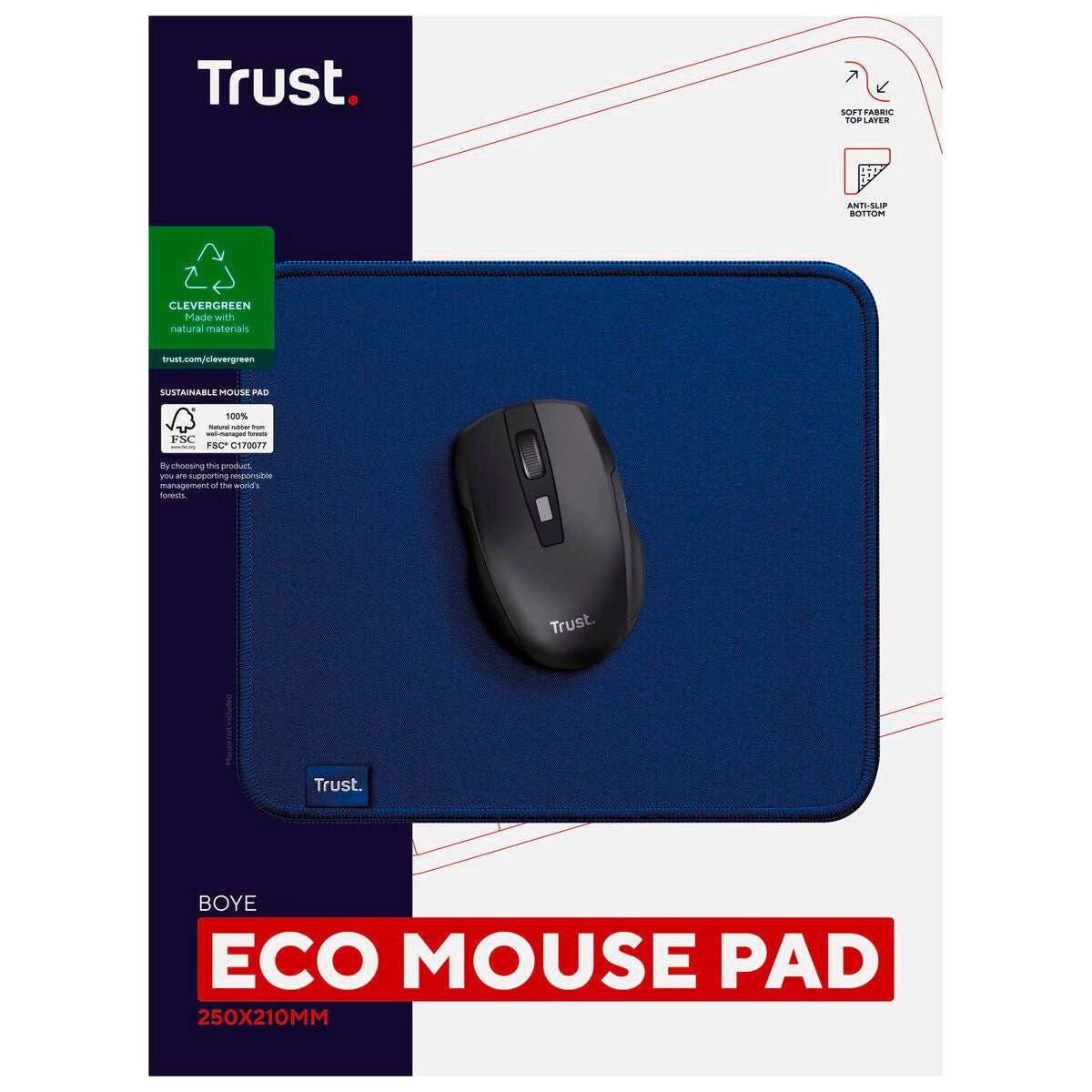 Covoraș de șoarece Trust 24744 Albastru - Tehnică de calcul, Accesorii
