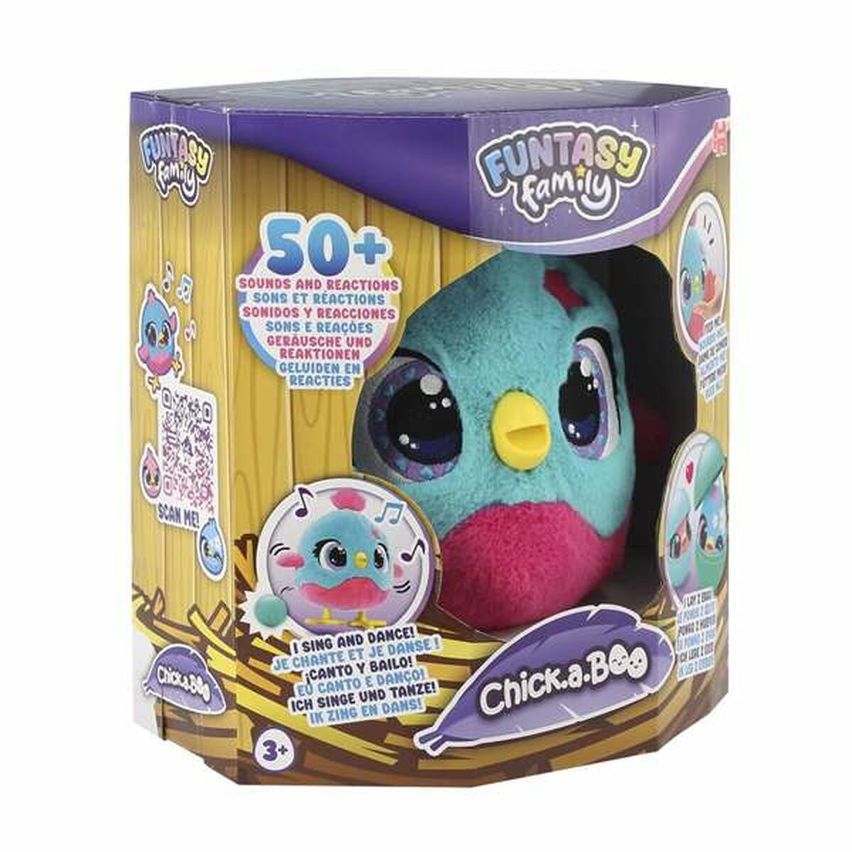 Animal de Companie Interactiv Diset Funtasy Family Multicolor Plastic - Jucarii si jocuri, Jucării de pluș